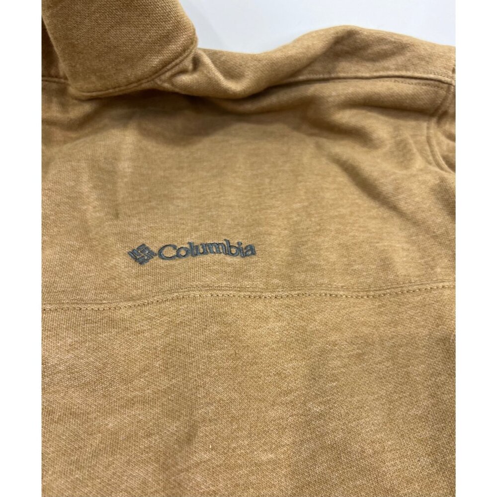 Columbia Tan 1/4 Zip Fleece Pullover Sweatshirt XXL NWOT - Picture 5 of 6